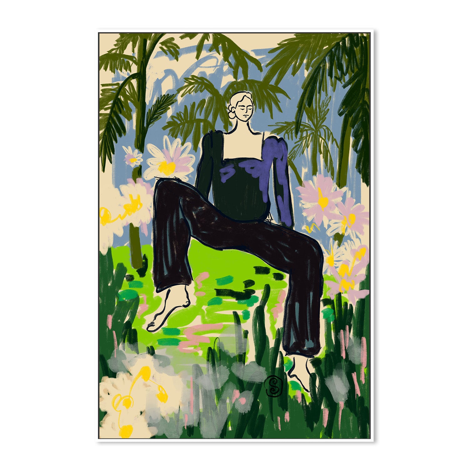 wall-art-print-canvas-poster-framed-LOSTEN TO THE SILENCE-5