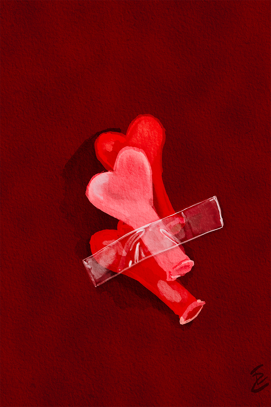 wall-art-print-canvas-poster-framed-Love Balloons , By Ekaterina Zagorska-1