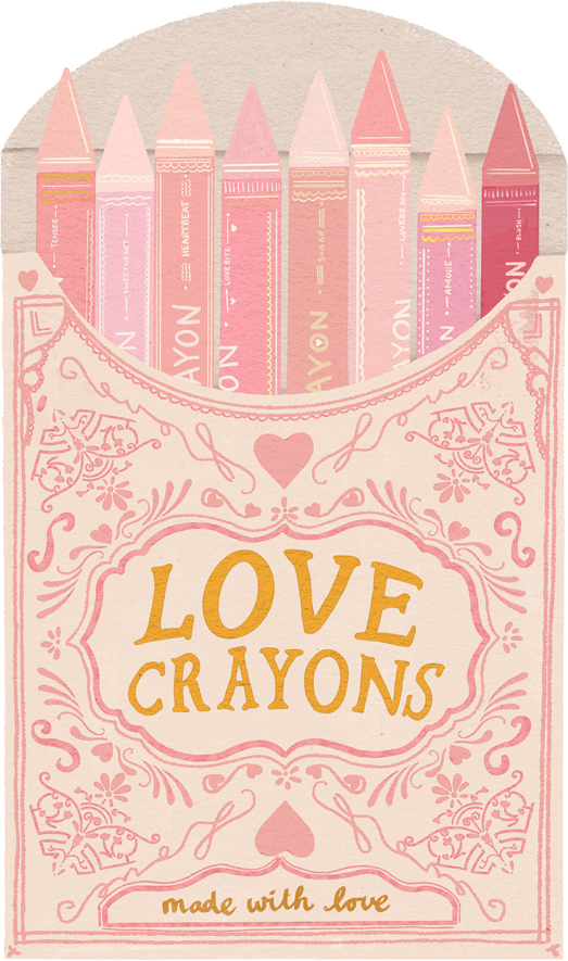 wall-art-print-canvas-poster-framed-Love Crayons , By Leah Straatsma-1