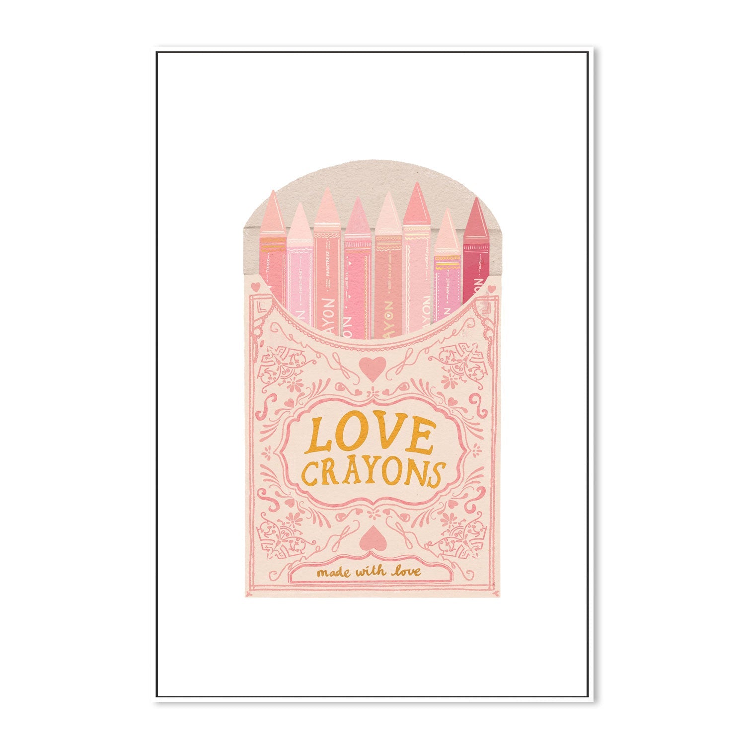 wall-art-print-canvas-poster-framed-Love Crayons , By Leah Straatsma-5