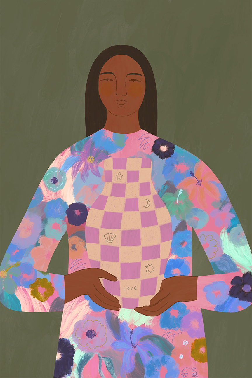 wall-art-print-canvas-poster-framed-Love Vase, CA , By Constanza Goeppinger-1