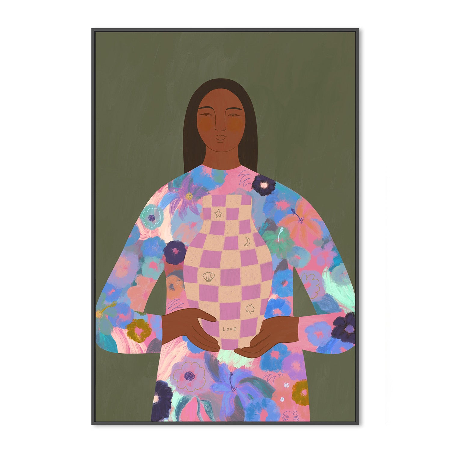 wall-art-print-canvas-poster-framed-Love Vase, CA , By Constanza Goeppinger-3