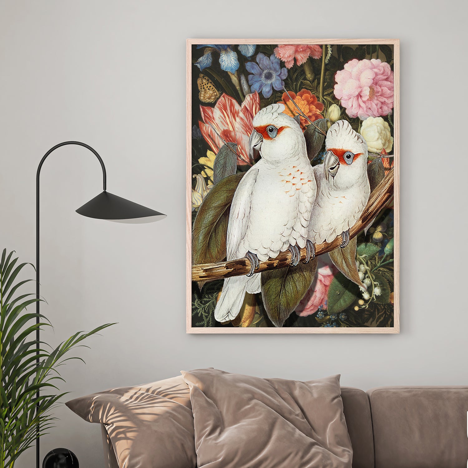 wall-art-print-canvas-poster-framed-Lovebirds-2