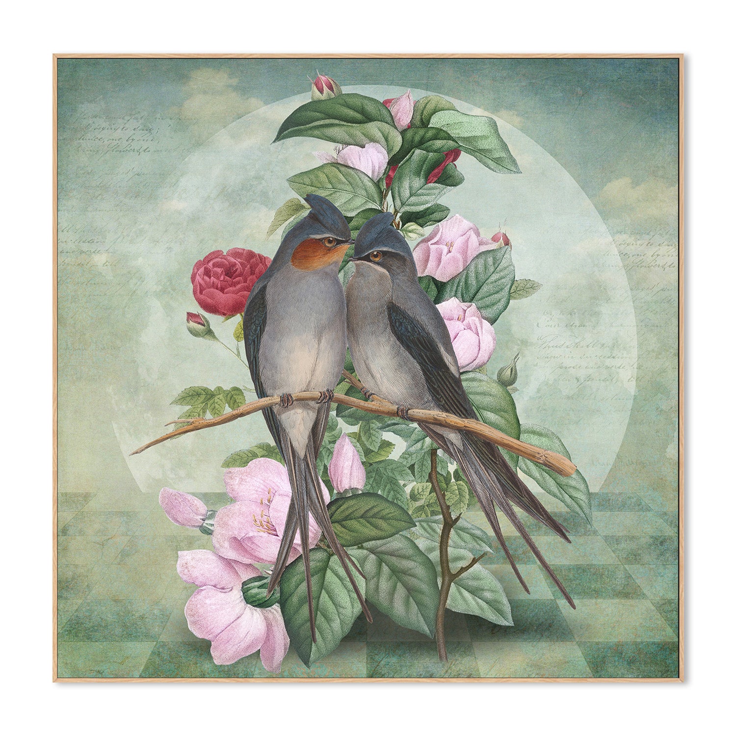 wall-art-print-canvas-poster-framed-Lovebirds-4
