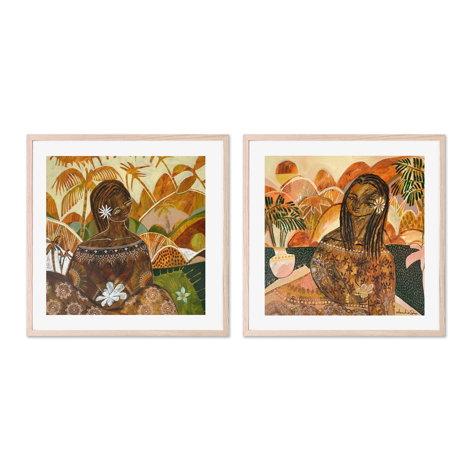 wall-art-print-canvas-poster-framed-Luana Miliani, Set of 2 , By Amanda Skye-6