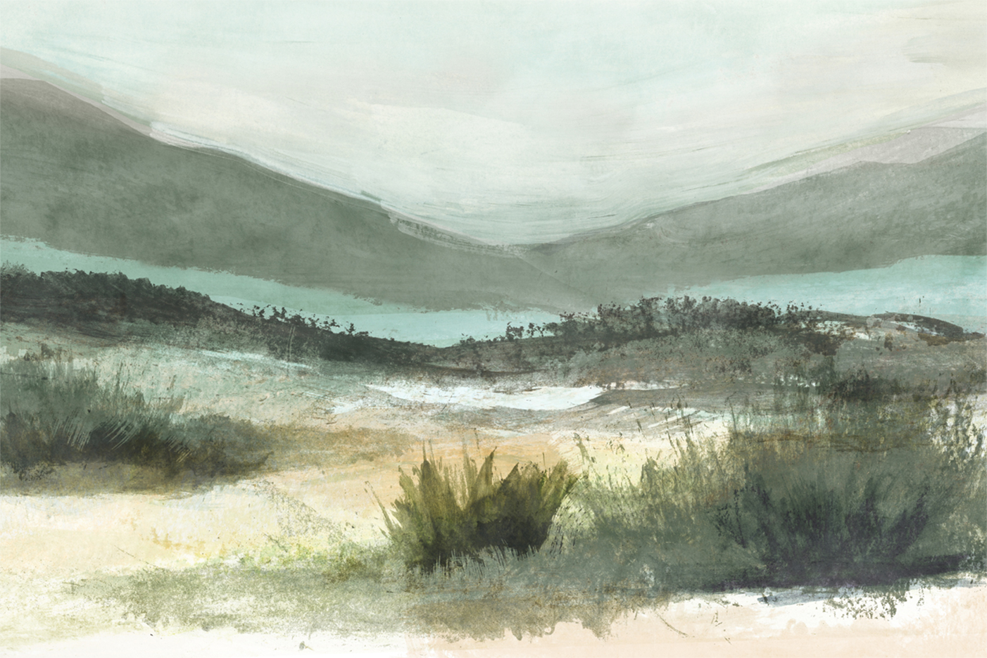 wall-art-print-canvas-poster-framed-Lush Landscape, Style B , By Nina Blue-1