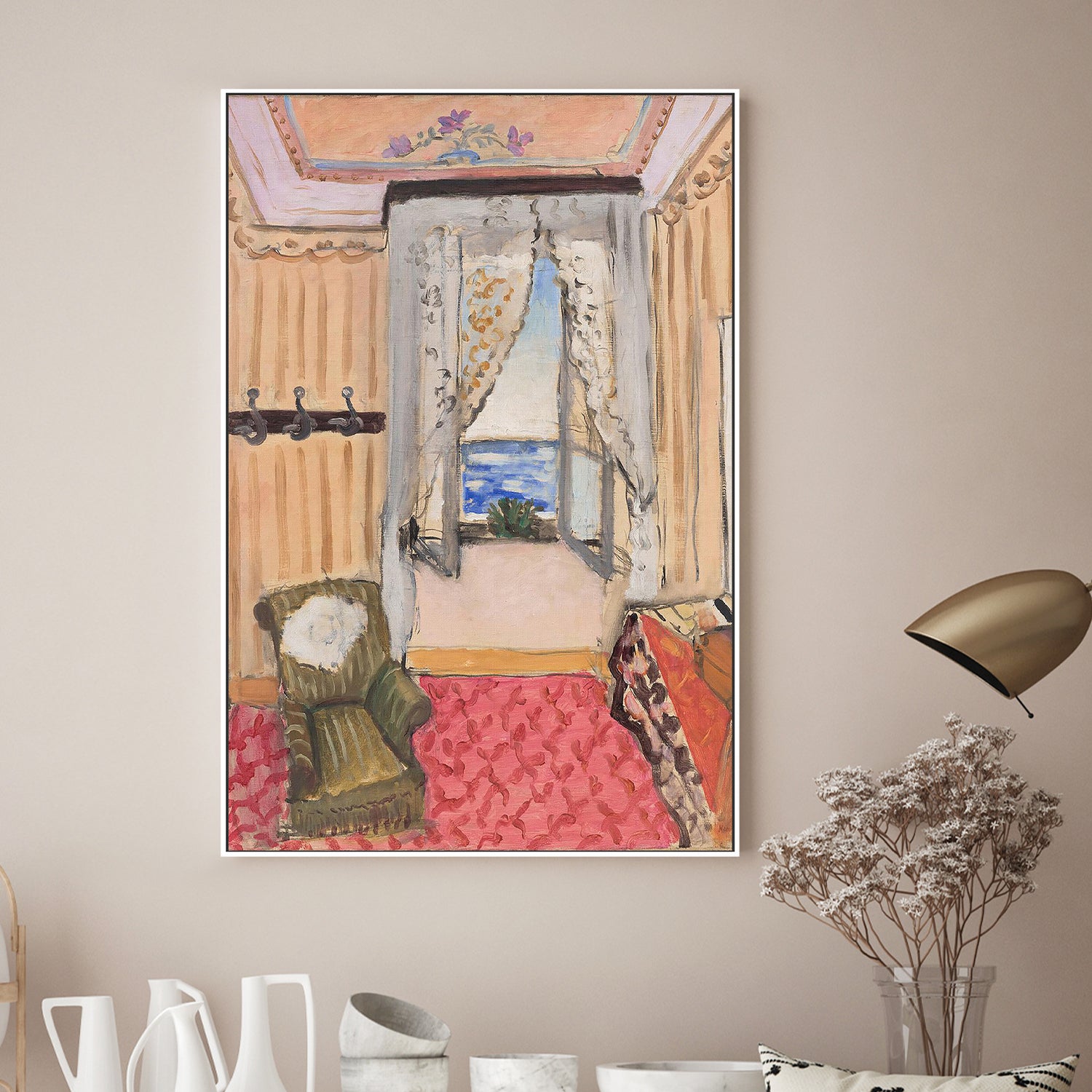 wall-art-print-canvas-poster-framed-Ma Chambre Au Beau Rivage-2