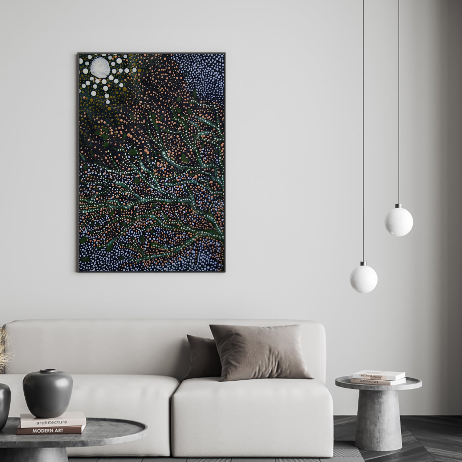 wall-art-print-canvas-poster-framed-Maar - Koodjal Yorgas Dreaming 7 sisters dreaming , By Julianne Wade-2
