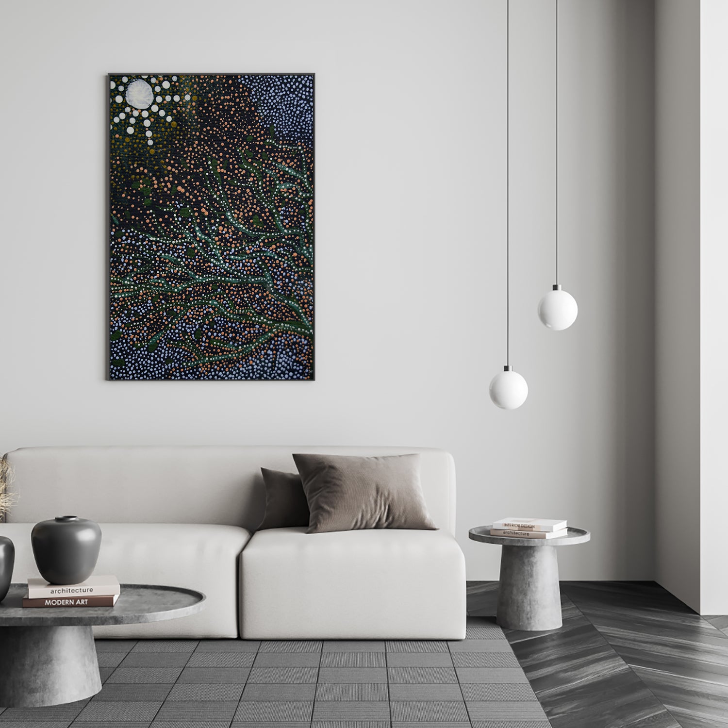 wall-art-print-canvas-poster-framed-Maar - Koodjal Yorgas Dreaming 7 sisters dreaming , By Julianne Wade-7