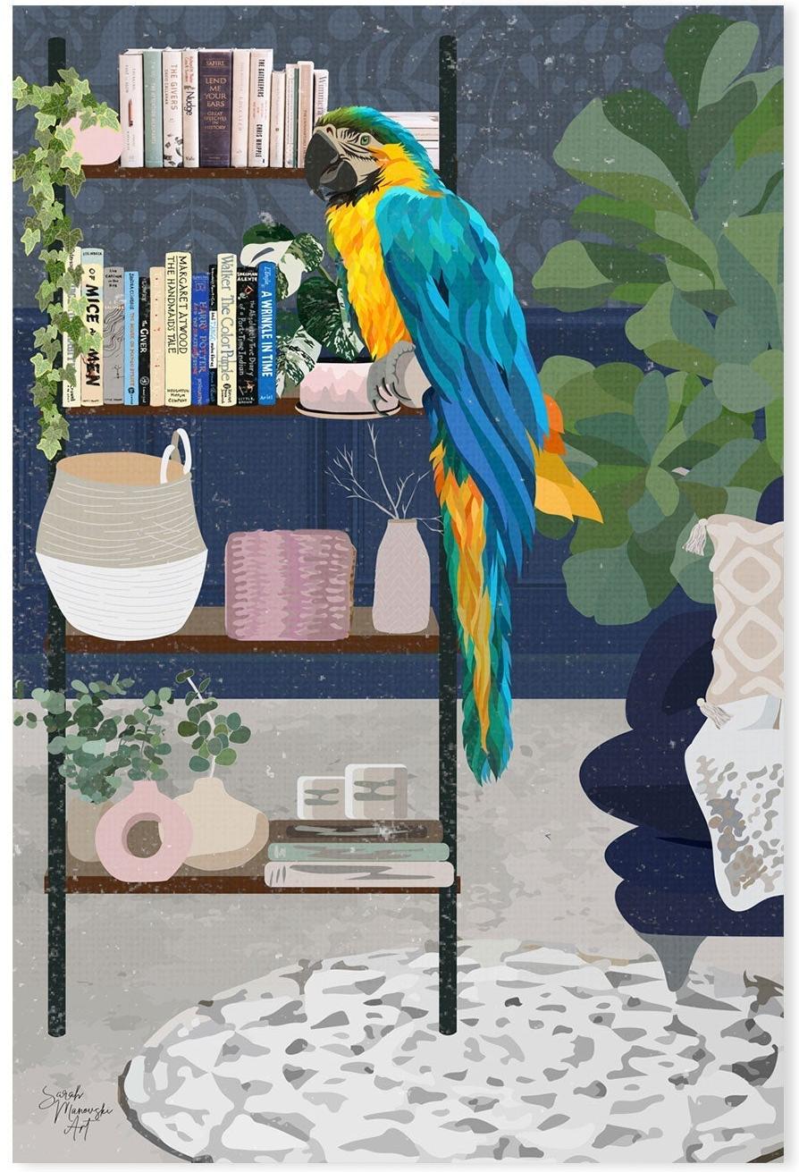wall-art-print-canvas-poster-framed-Macaw Poetry , By Sarah Manovski-GIOIA-WALL-ART