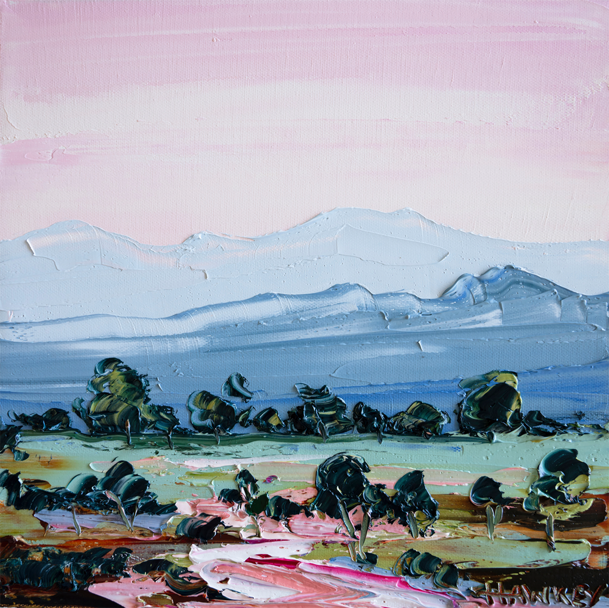 wall-art-print-canvas-poster-framed-Magenta River, Style B , By Angela Hawkey-1