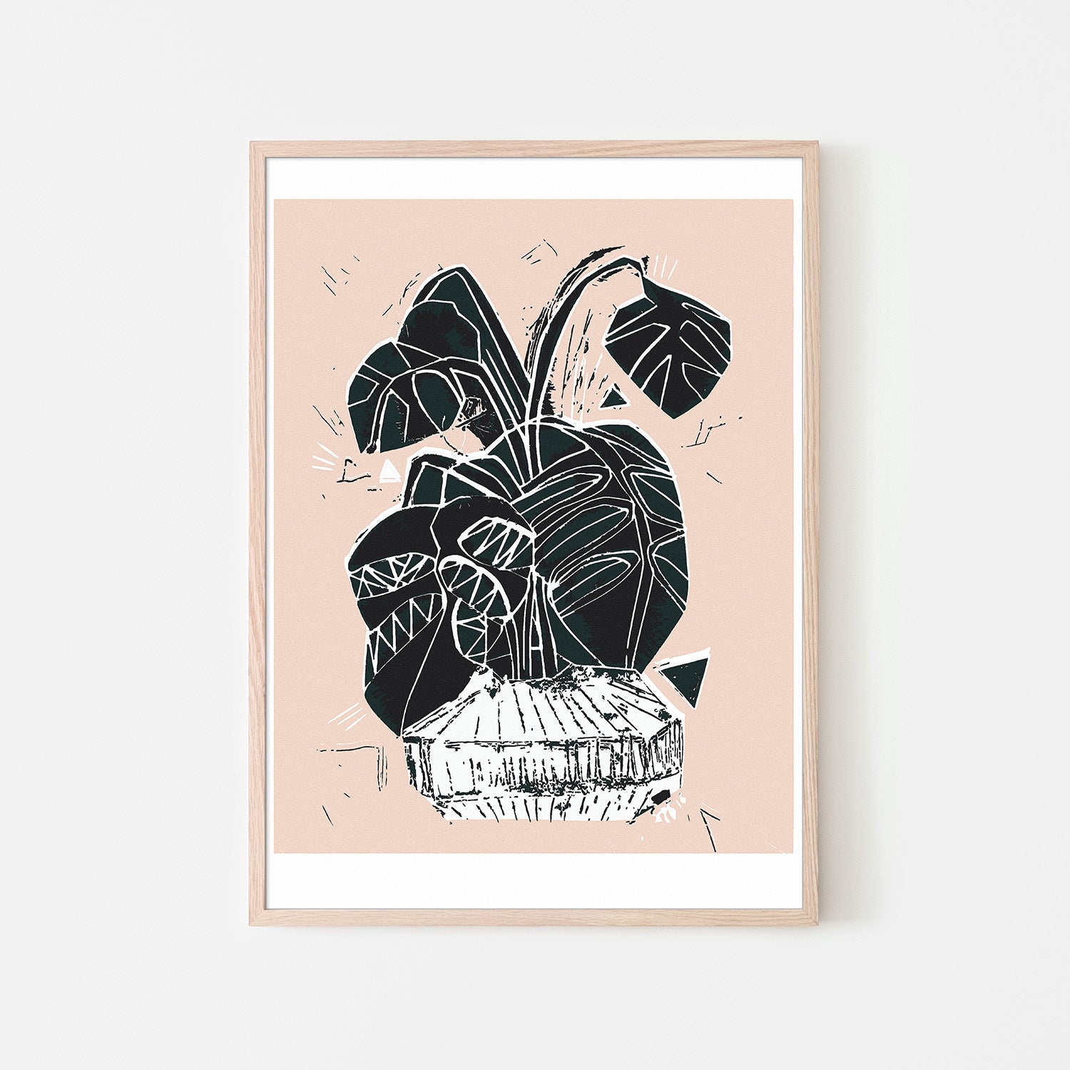 wall-art-print-canvas-poster-framed-Magical Monstera-6
