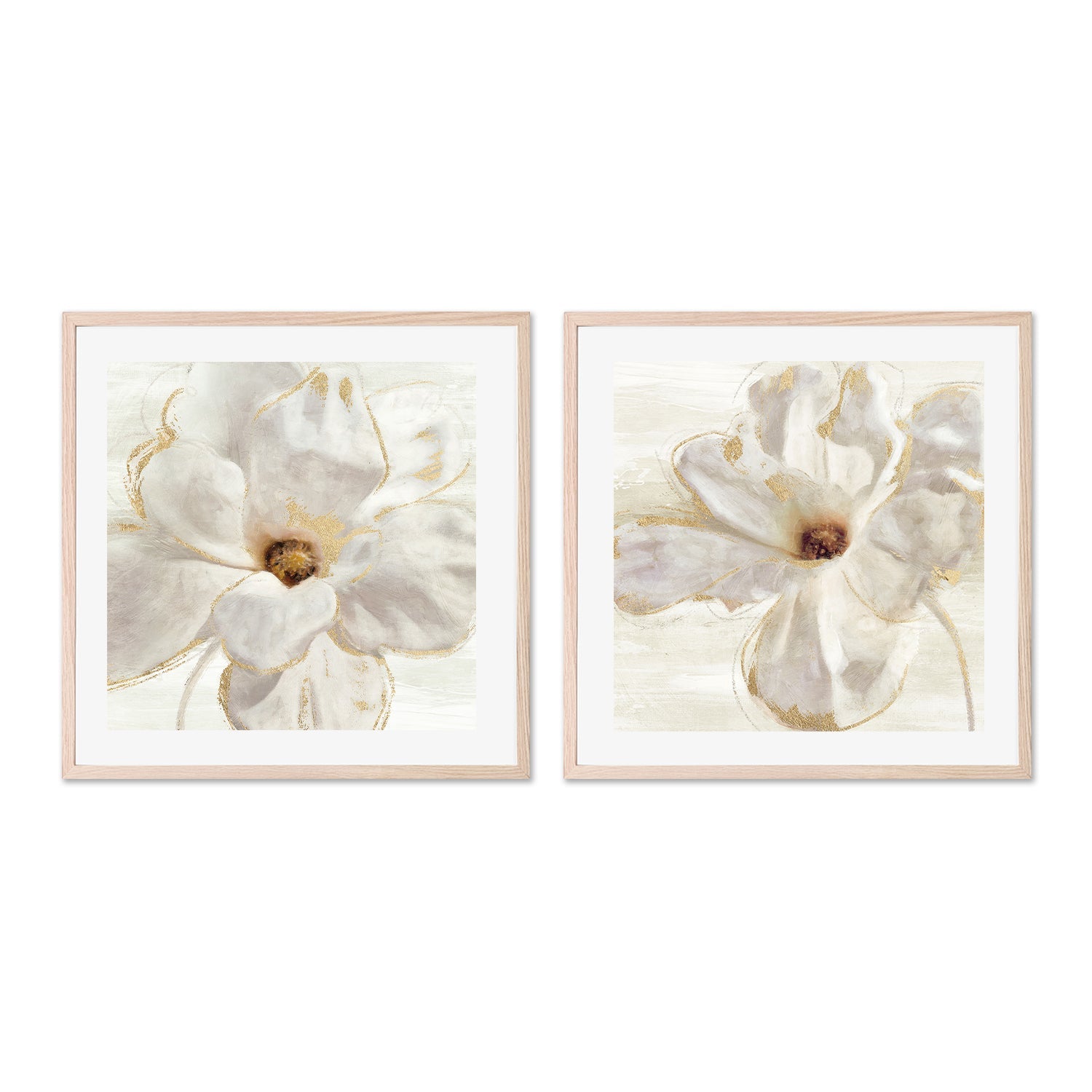 wall-art-print-canvas-poster-framed-Magnolia Bloom, Style A & B, Set of 2 , By Nina Blue-6