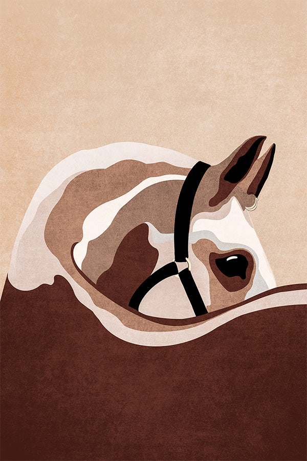 wall-art-print-canvas-poster-framed-Majestic Equine Gaze-1