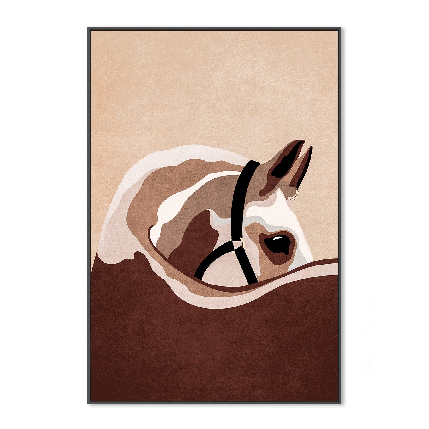 wall-art-print-canvas-poster-framed-Majestic Equine Gaze-3