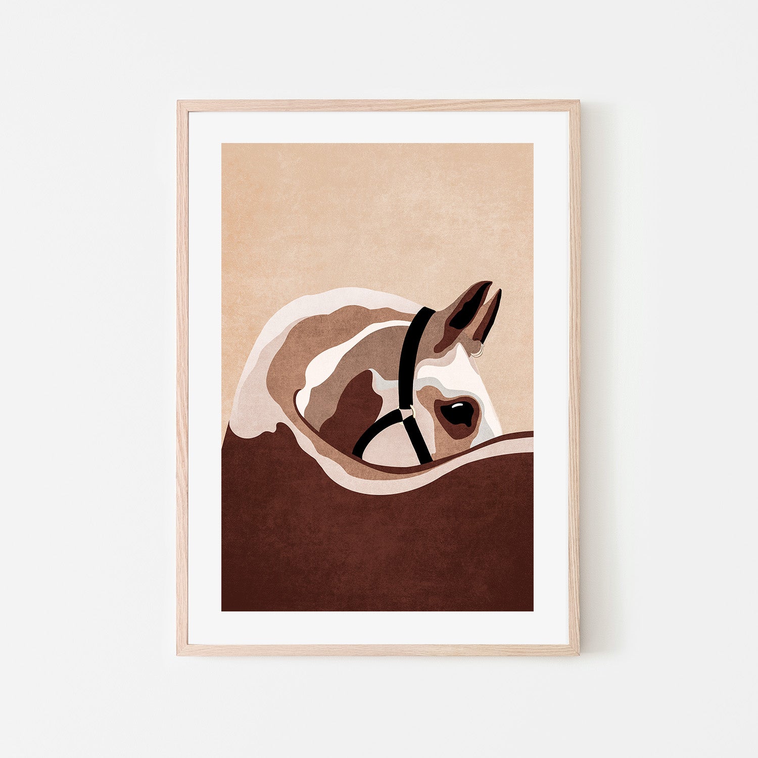 wall-art-print-canvas-poster-framed-Majestic Equine Gaze-6