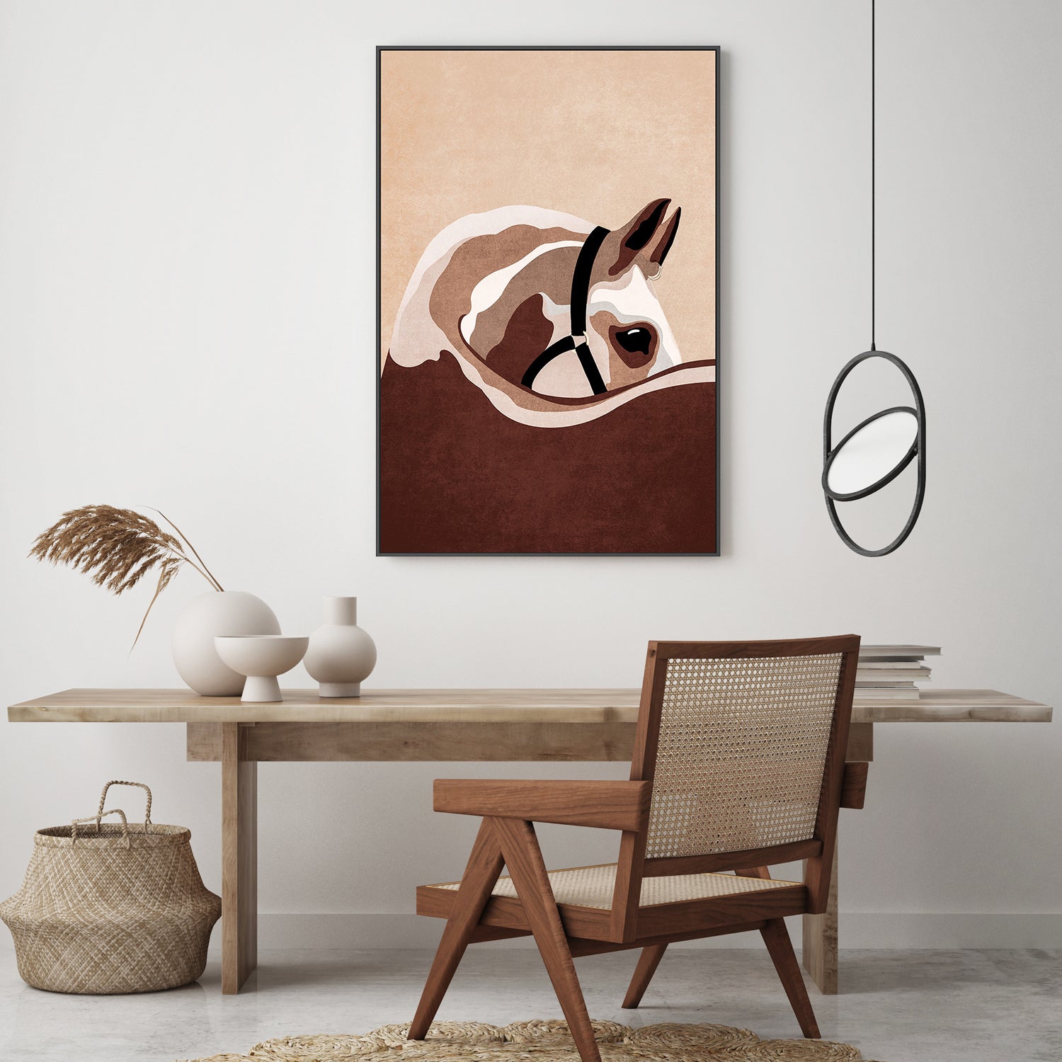 wall-art-print-canvas-poster-framed-Majestic Equine Gaze-7