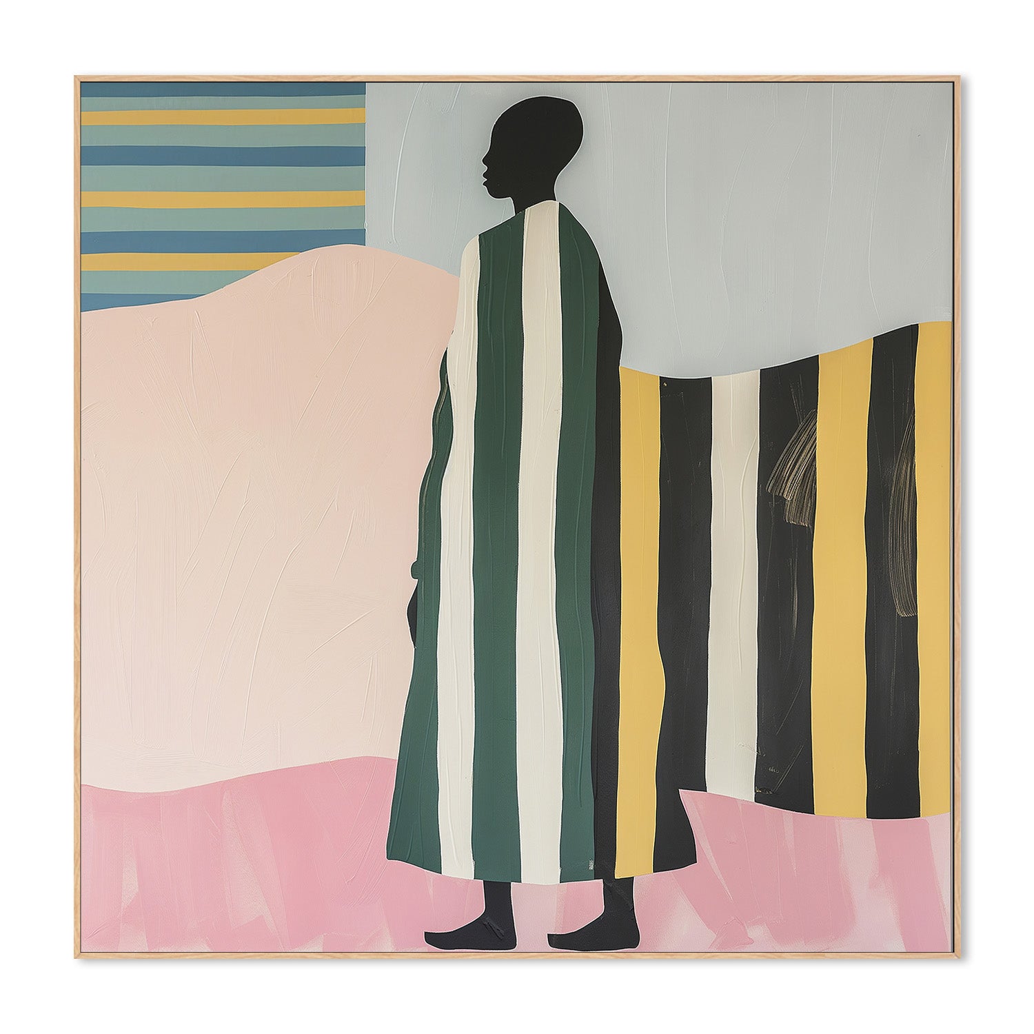 wall-art-print-canvas-poster-framed-Man In Stripes-4