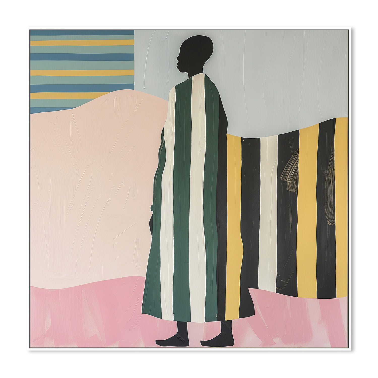 wall-art-print-canvas-poster-framed-Man In Stripes-5