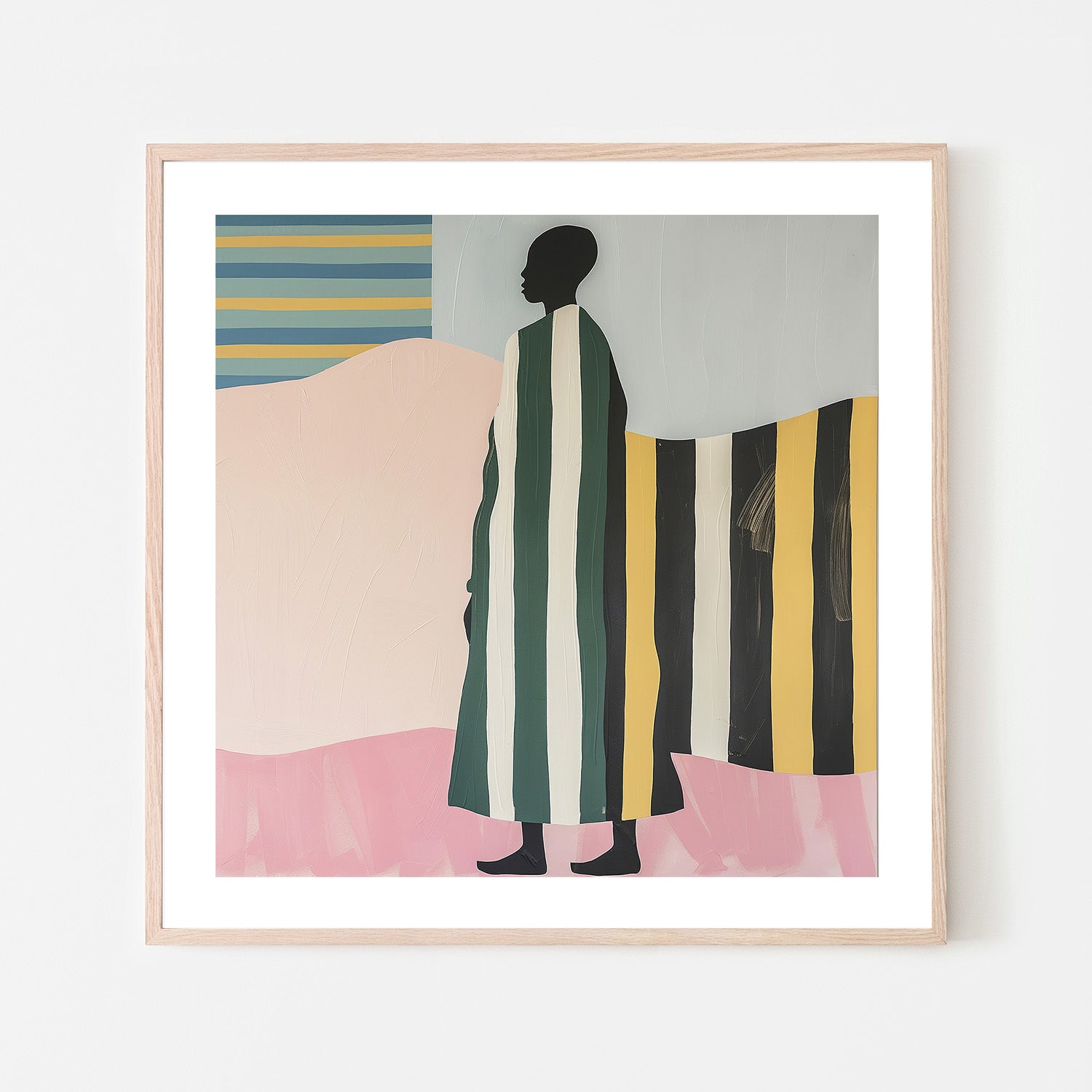 wall-art-print-canvas-poster-framed-Man In Stripes-6