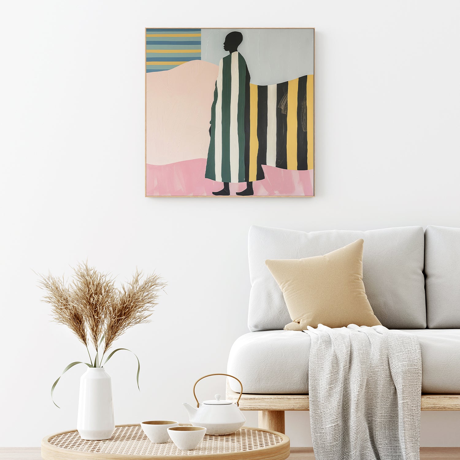 wall-art-print-canvas-poster-framed-Man In Stripes-7