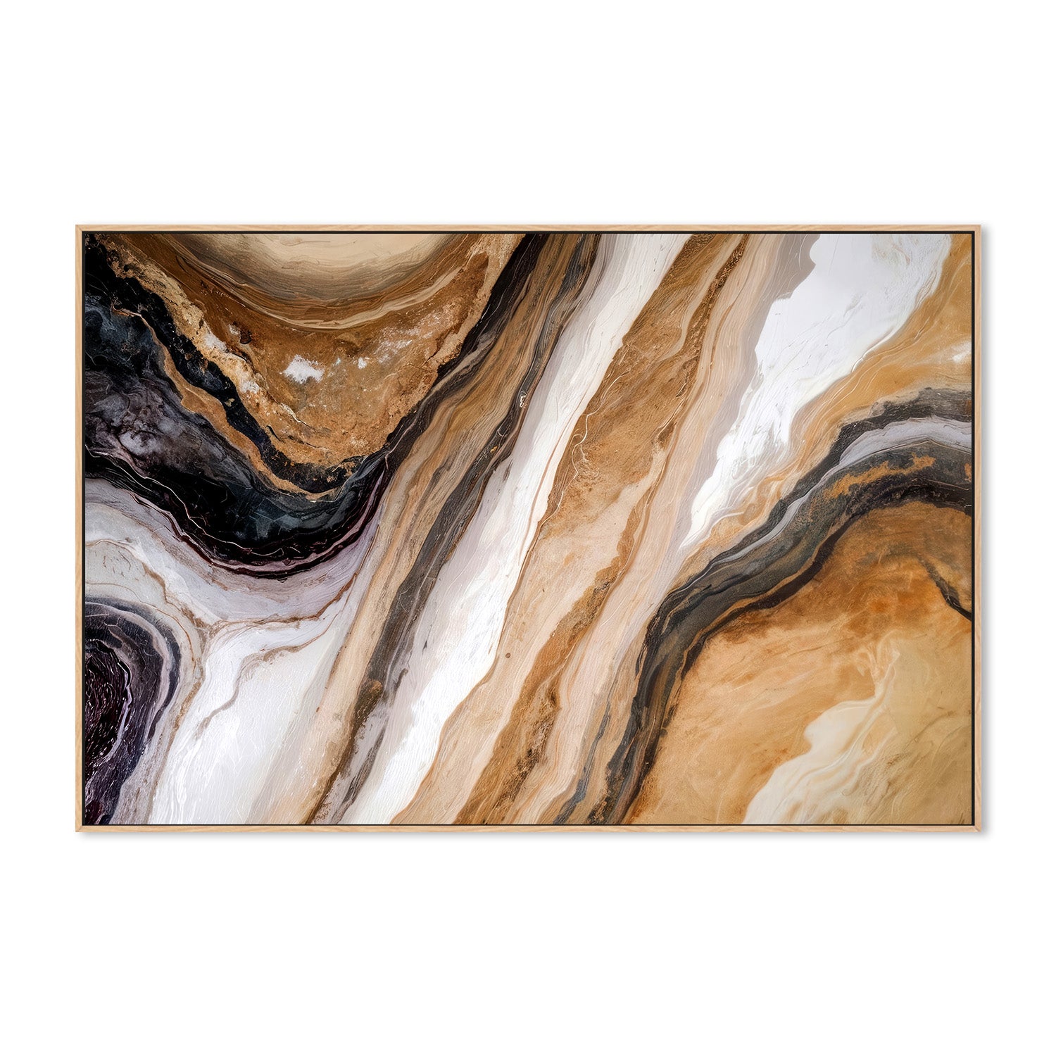 wall-art-print-canvas-poster-framed-Marble In Warm Neutrals , By Alpenglow Workshop-4