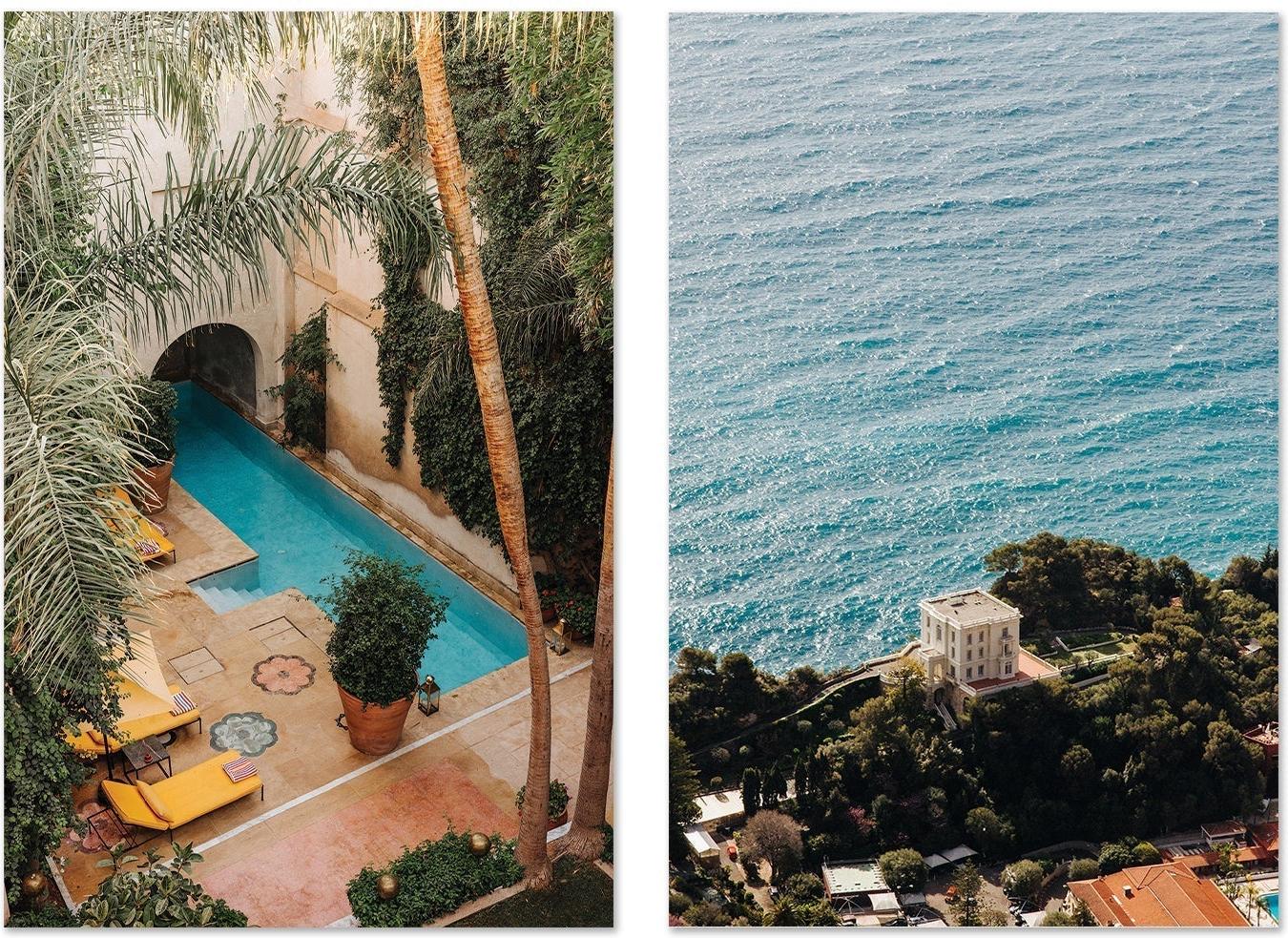 wall-art-print-canvas-poster-framed-Marrakech and Cote D'Azure, Set Of 2-by-Jovani Demetrie-Gioia Wall Art
