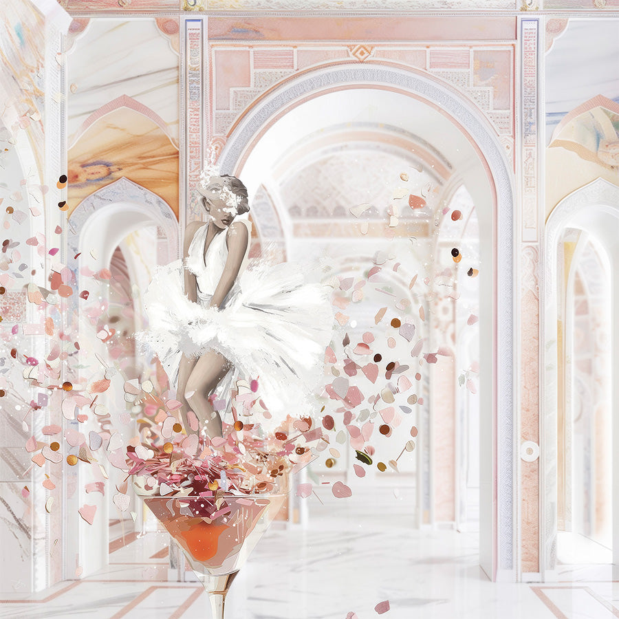 wall-art-print-canvas-poster-framed-Martini Monroe, Sq , By Bella Eve-1