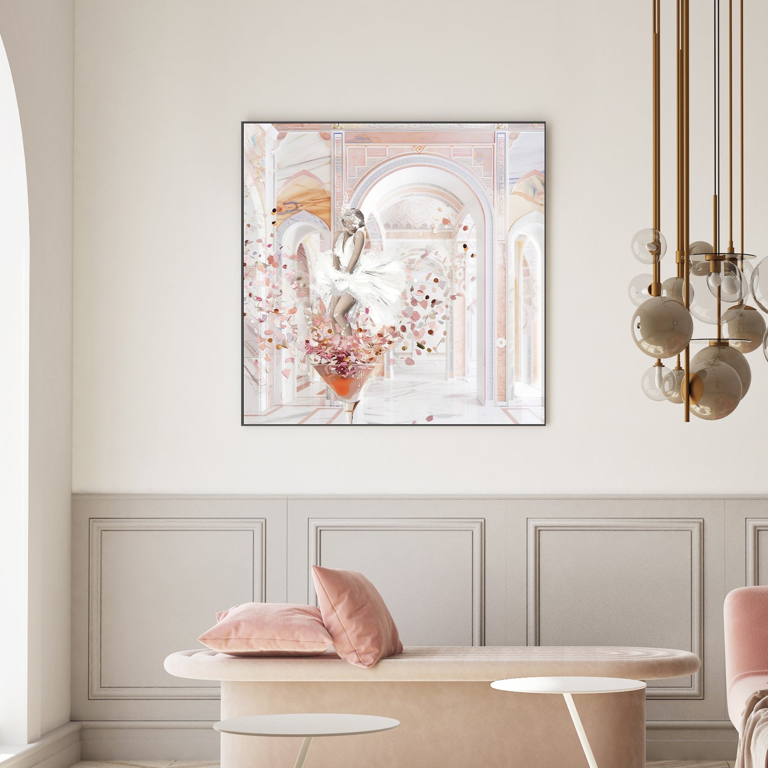 wall-art-print-canvas-poster-framed-Martini Monroe, Sq , By Bella Eve-3