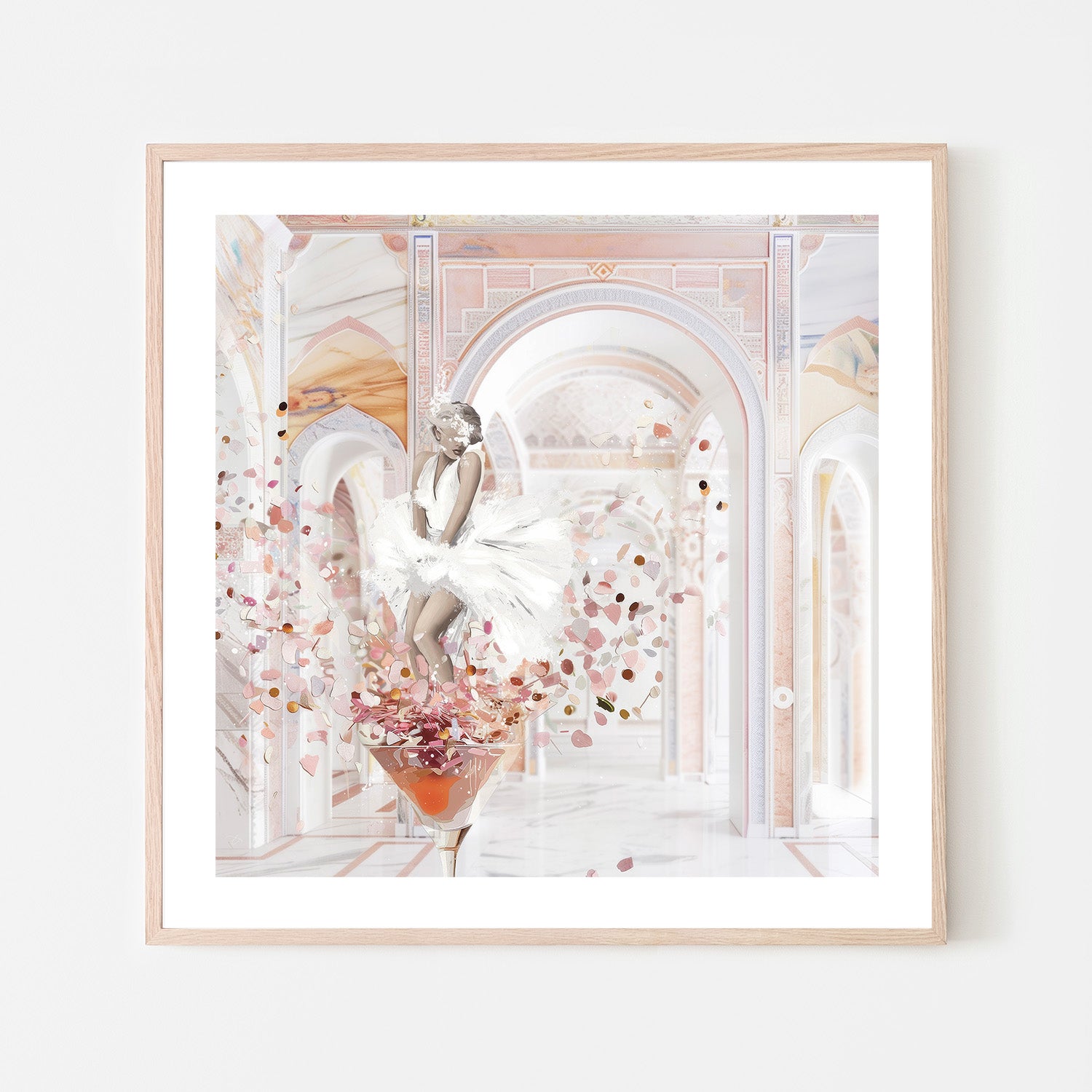 wall-art-print-canvas-poster-framed-Martini Monroe, Sq , By Bella Eve-7