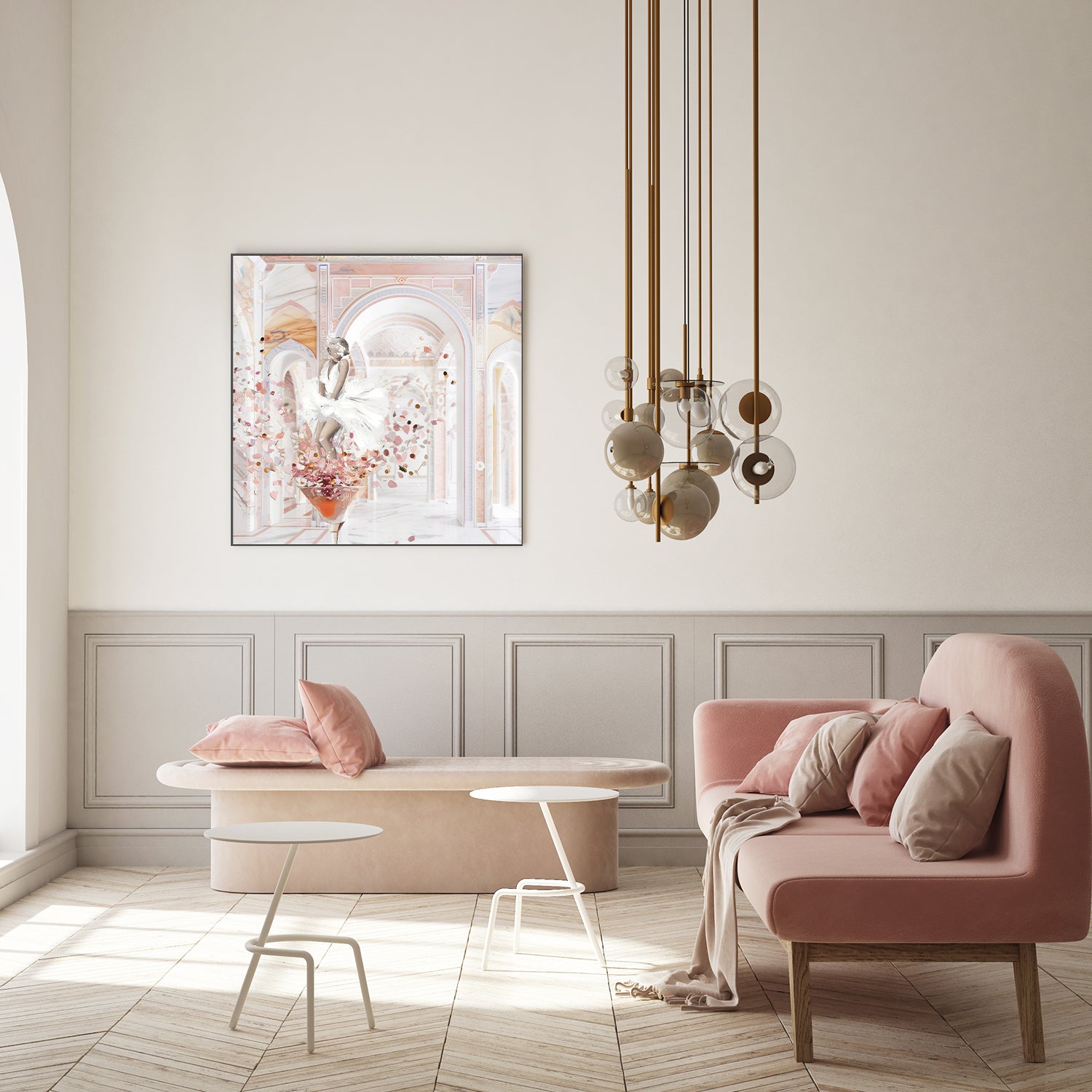 wall-art-print-canvas-poster-framed-Martini Monroe, Sq , By Bella Eve-8