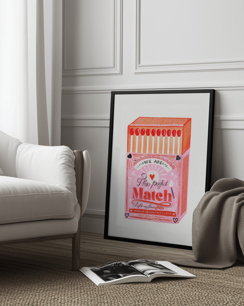 wall-art-print-canvas-poster-framed-Match Box - The Perfect Match, Style A-10