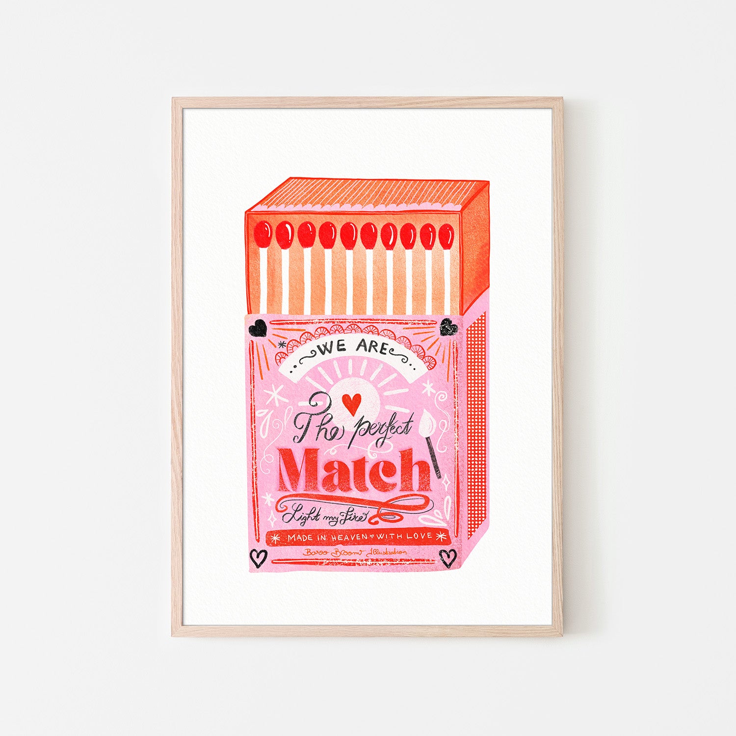 wall-art-print-canvas-poster-framed-Match Box - The Perfect Match, Style A-6