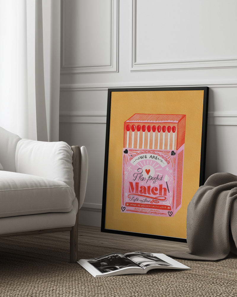 wall-art-print-canvas-poster-framed-Match Box - The Perfect Match, Style B-10