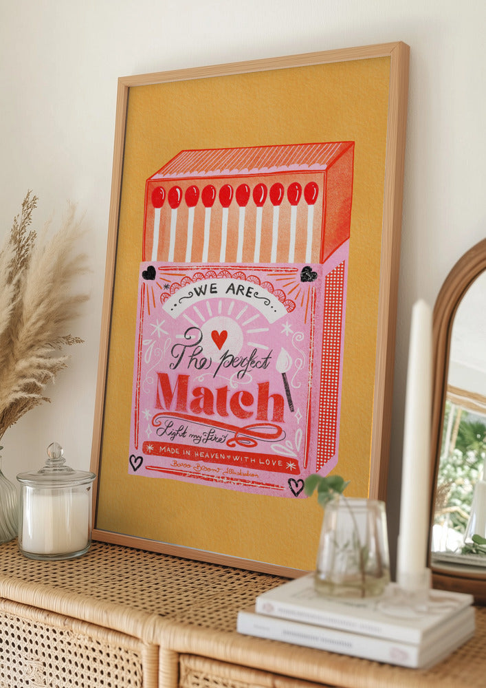 wall-art-print-canvas-poster-framed-Match Box - The Perfect Match, Style B-11