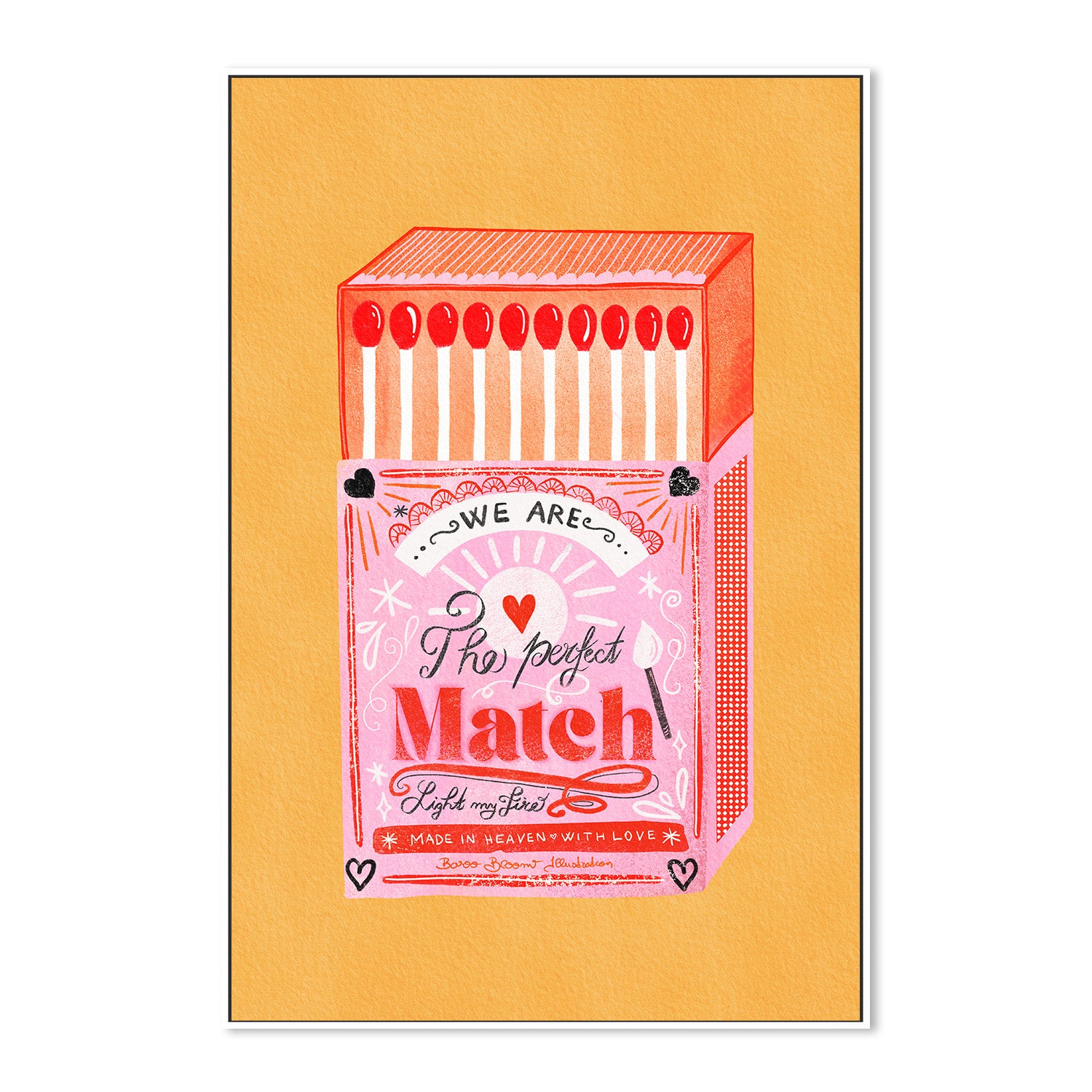 wall-art-print-canvas-poster-framed-Match Box - The Perfect Match, Style B-5