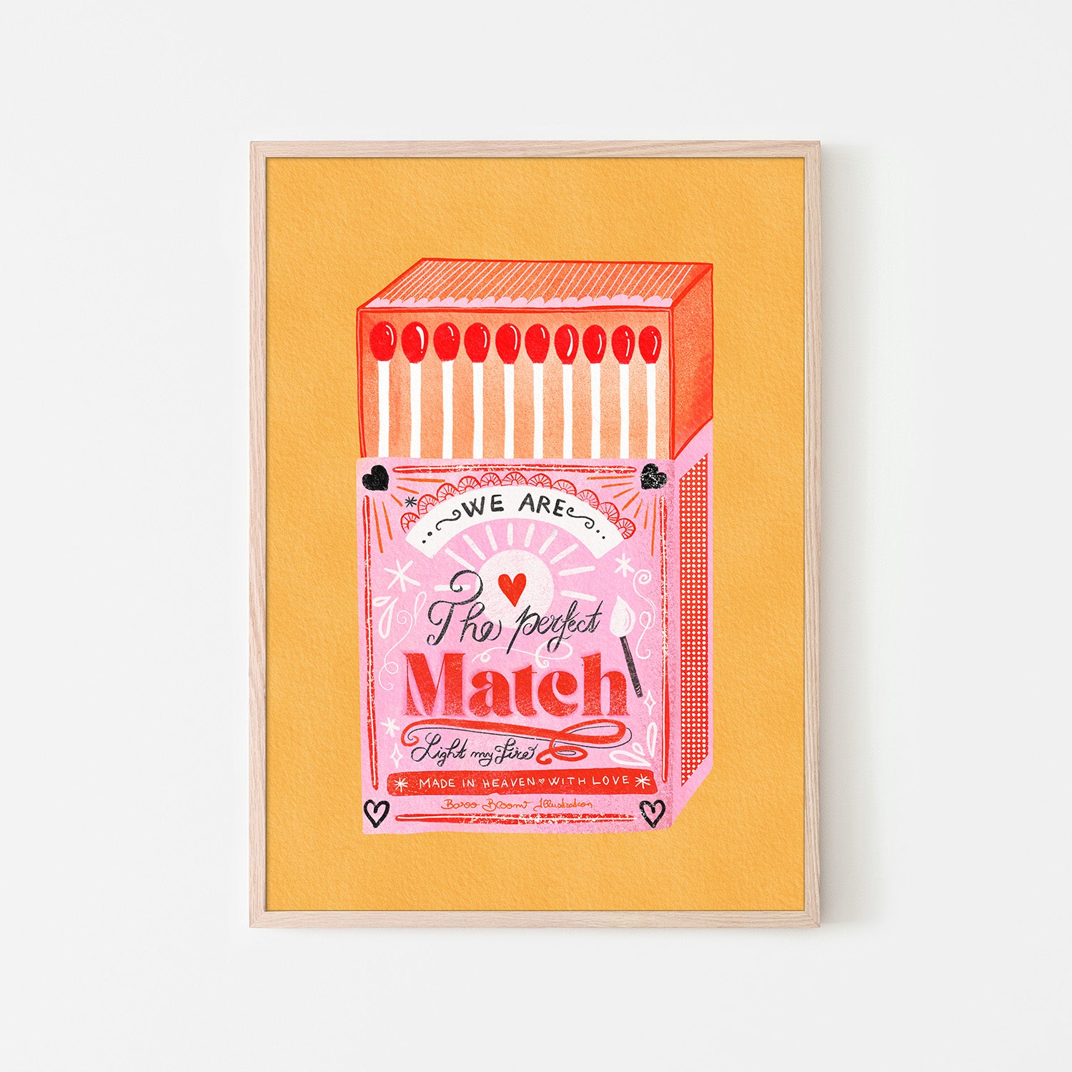 wall-art-print-canvas-poster-framed-Match Box - The Perfect Match, Style B-6