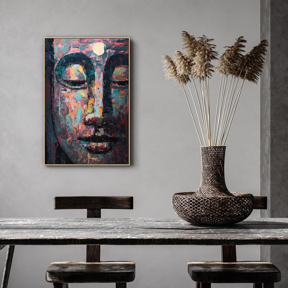 wall-art-print-canvas-poster-framed-Meditating Buddha-by-Gioia Wall Art-Gioia Wall Art