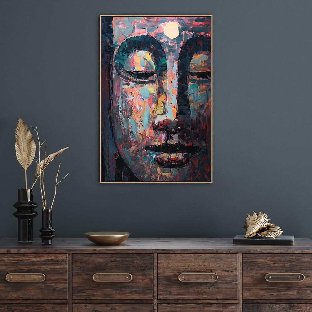 wall-art-print-canvas-poster-framed-Meditating Buddha-by-Gioia Wall Art-Gioia Wall Art