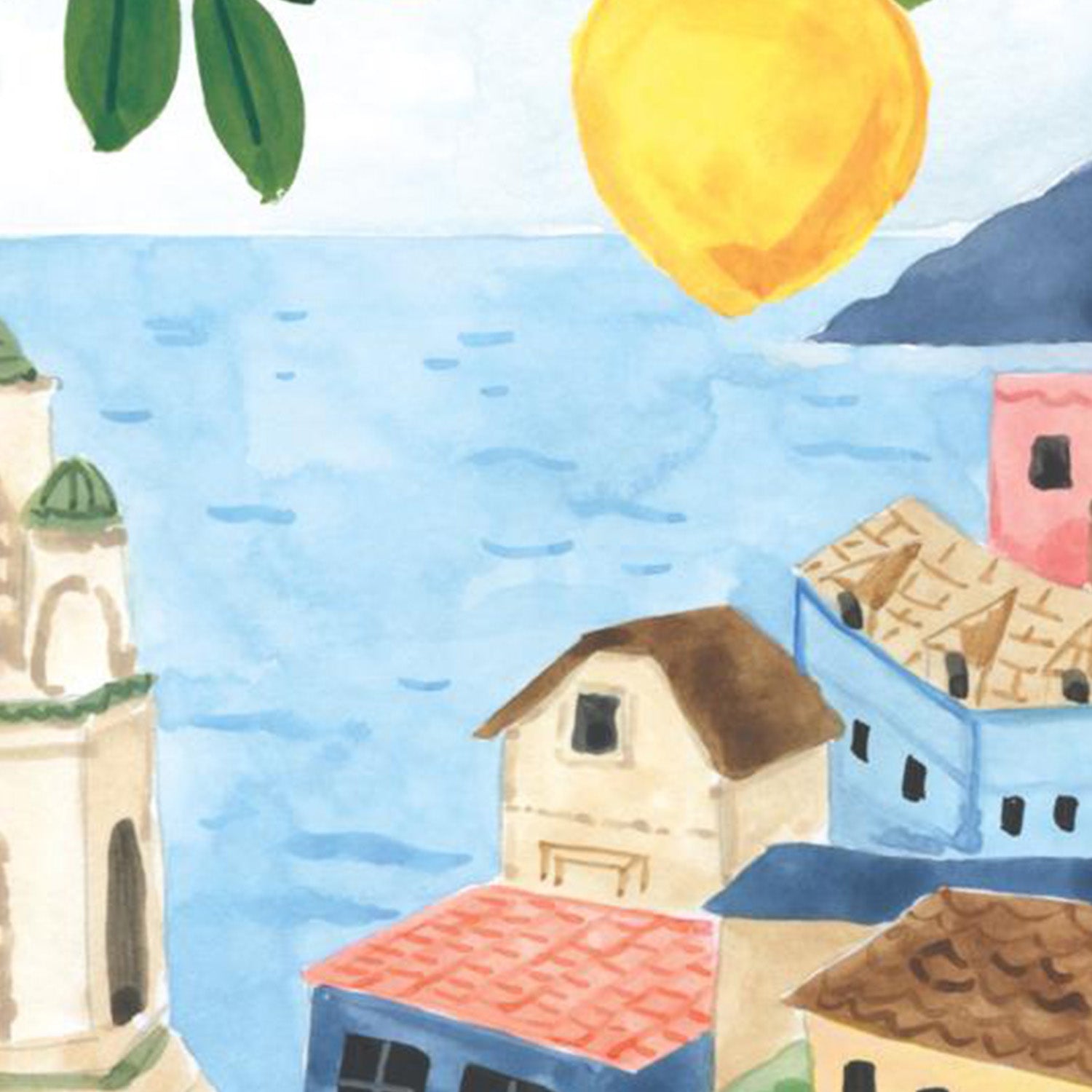 wall-art-print-canvas-poster-framed-Mediterranean View Crop, Style A-10