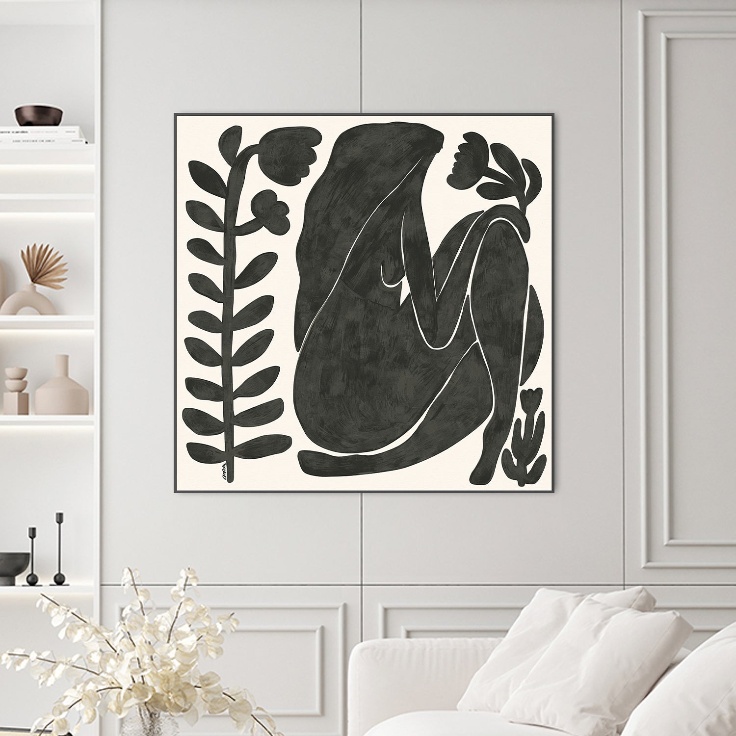 wall-art-print-canvas-poster-framed-Meet Me In The Garden , By Andelle Art-2