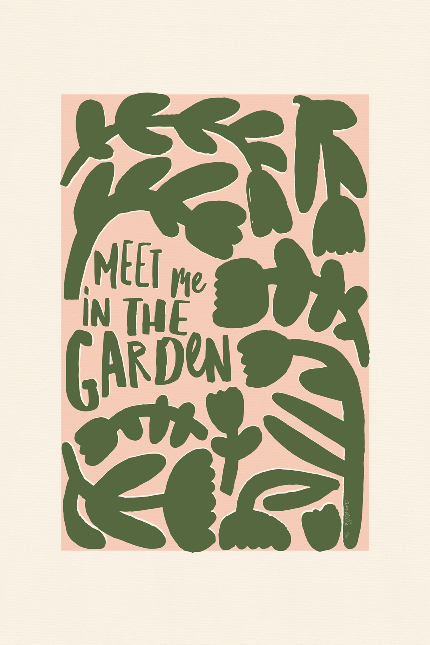 wall-art-print-canvas-poster-framed-Meet Me In The Garden, Style A , By Andelle Art-1