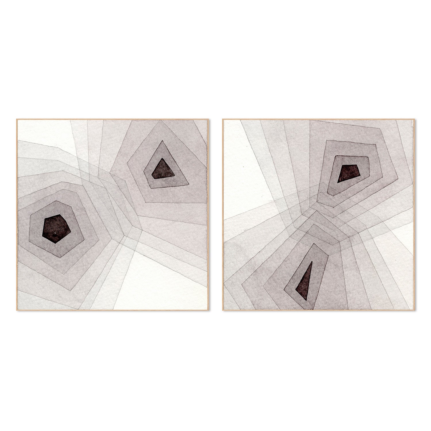 wall-art-print-canvas-poster-framed-Meld, Style A & B, Set Of 2-4