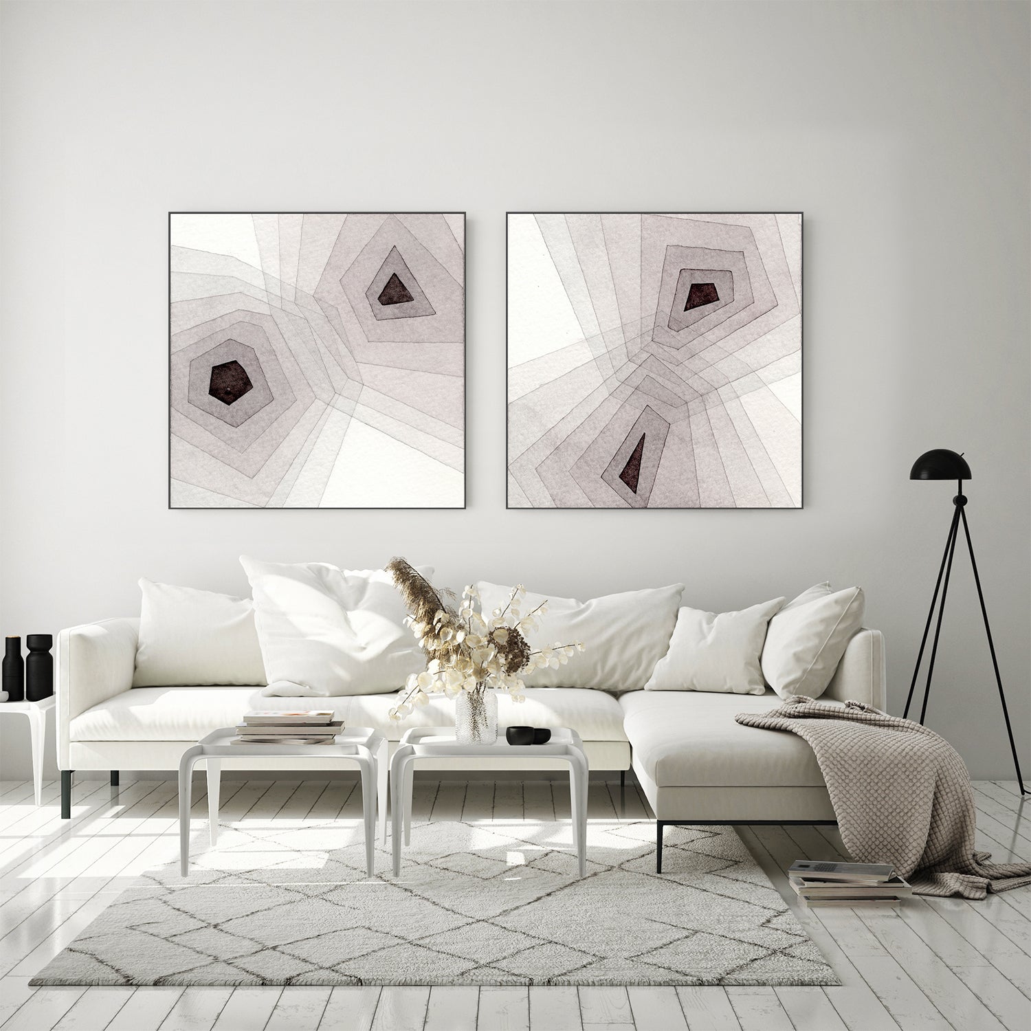 wall-art-print-canvas-poster-framed-Meld, Style A & B, Set Of 2-7