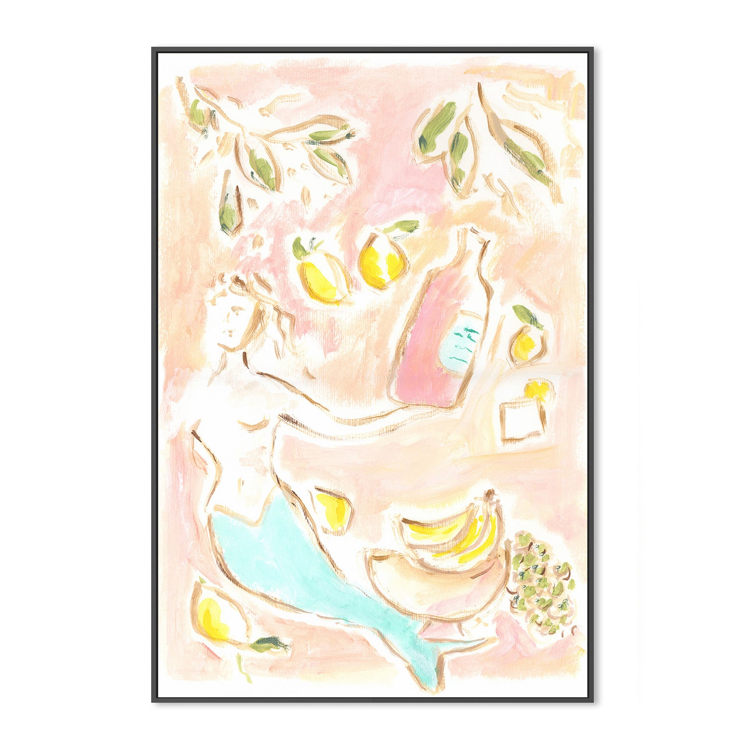 wall-art-print-canvas-poster-framed-Mermaid Lemons , By Cass Deller-3