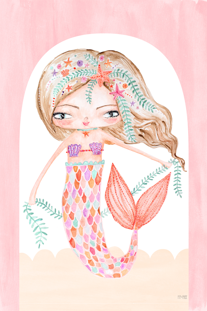 wall-art-print-canvas-poster-framed-Mermaid Reef , By Pip and Phee-1