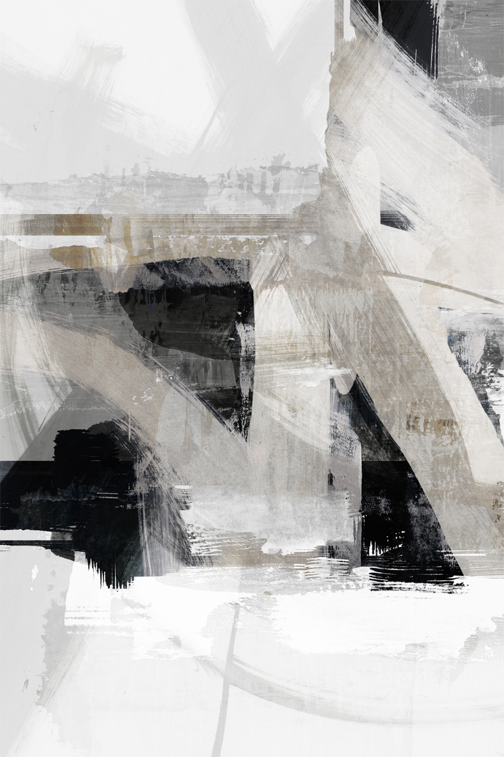 wall-art-print-canvas-poster-framed-Messy Urban Complex, Style A , By Nina Blue-1