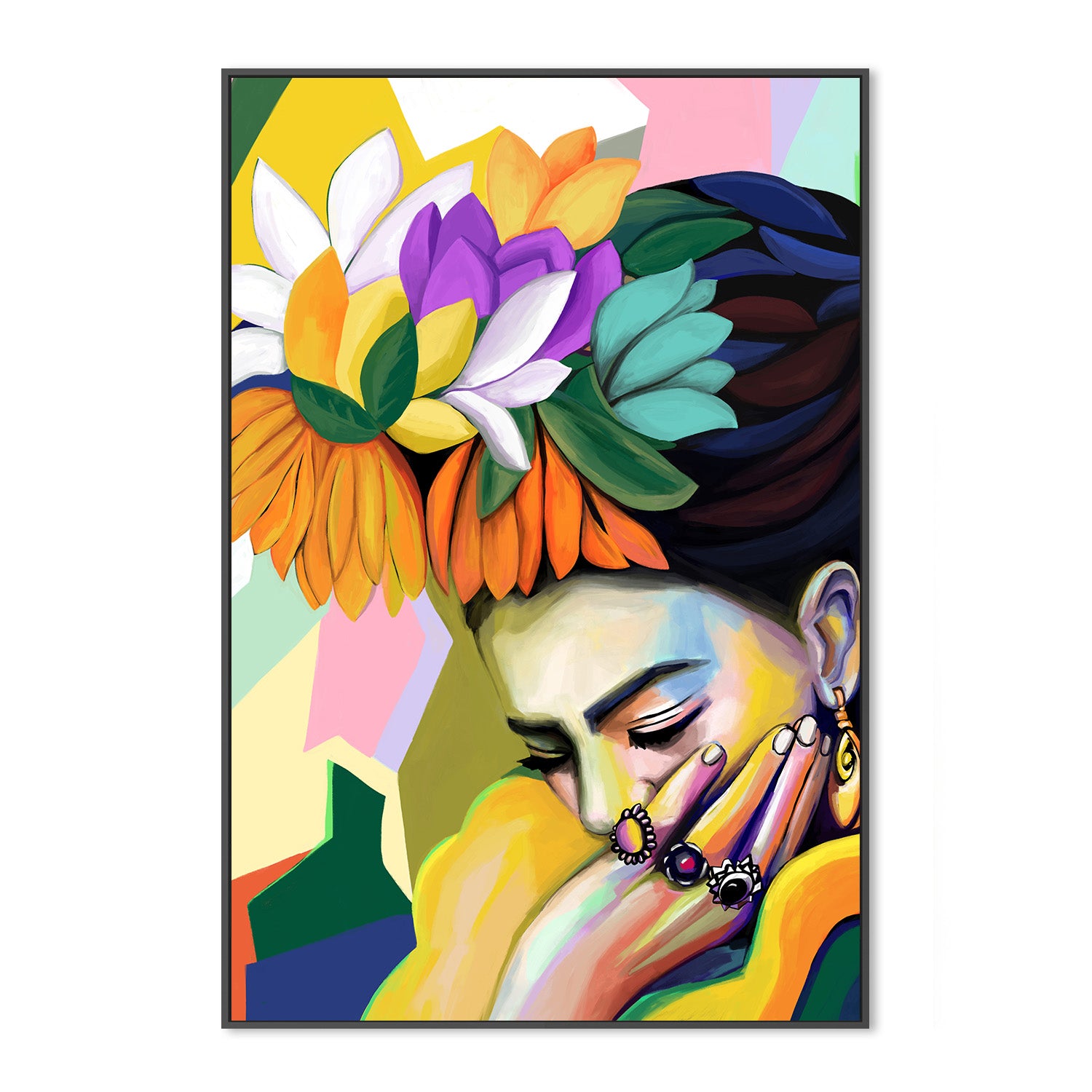 wall-art-print-canvas-poster-framed-Mexican Woman-3