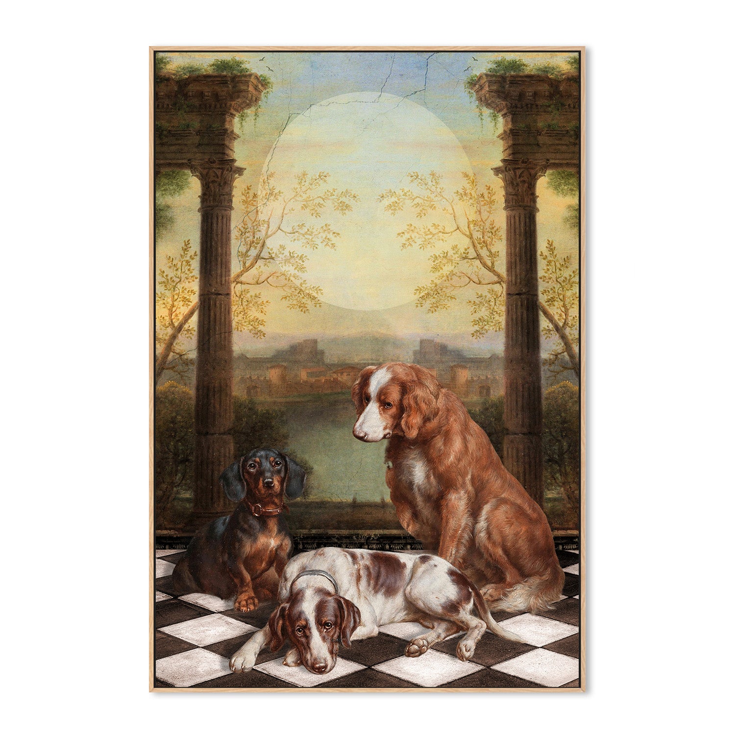 wall-art-print-canvas-poster-framed-Midnight Dogs-4