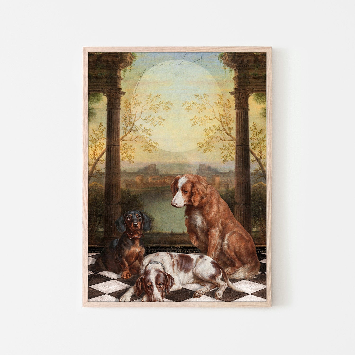 wall-art-print-canvas-poster-framed-Midnight Dogs-6